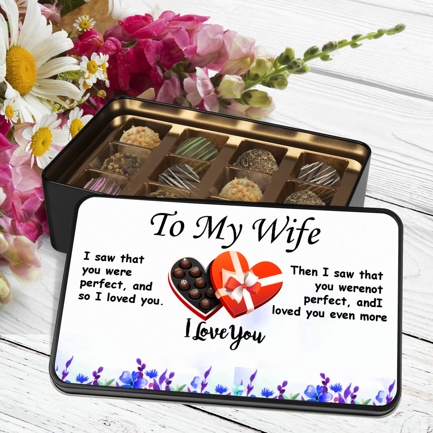 CHOCOLATE TRUFFLES TO MY WIFE - I LOVE YOU - YERTIZZ.COM
