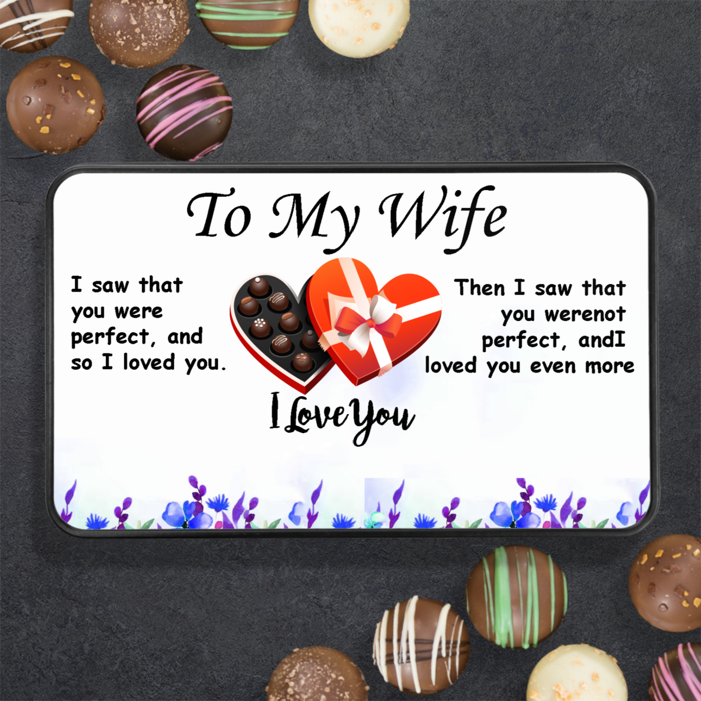 CHOCOLATE TRUFFLES TO MY WIFE - I LOVE YOU - YERTIZZ.COM