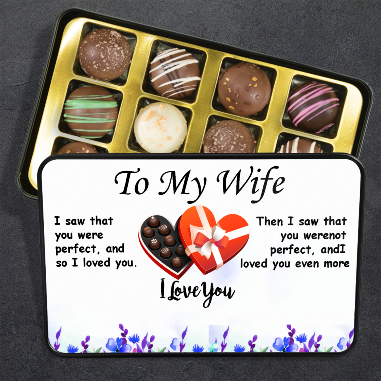 CHOCOLATE TRUFFLES TO MY WIFE - I LOVE YOU - YERTIZZ.COM