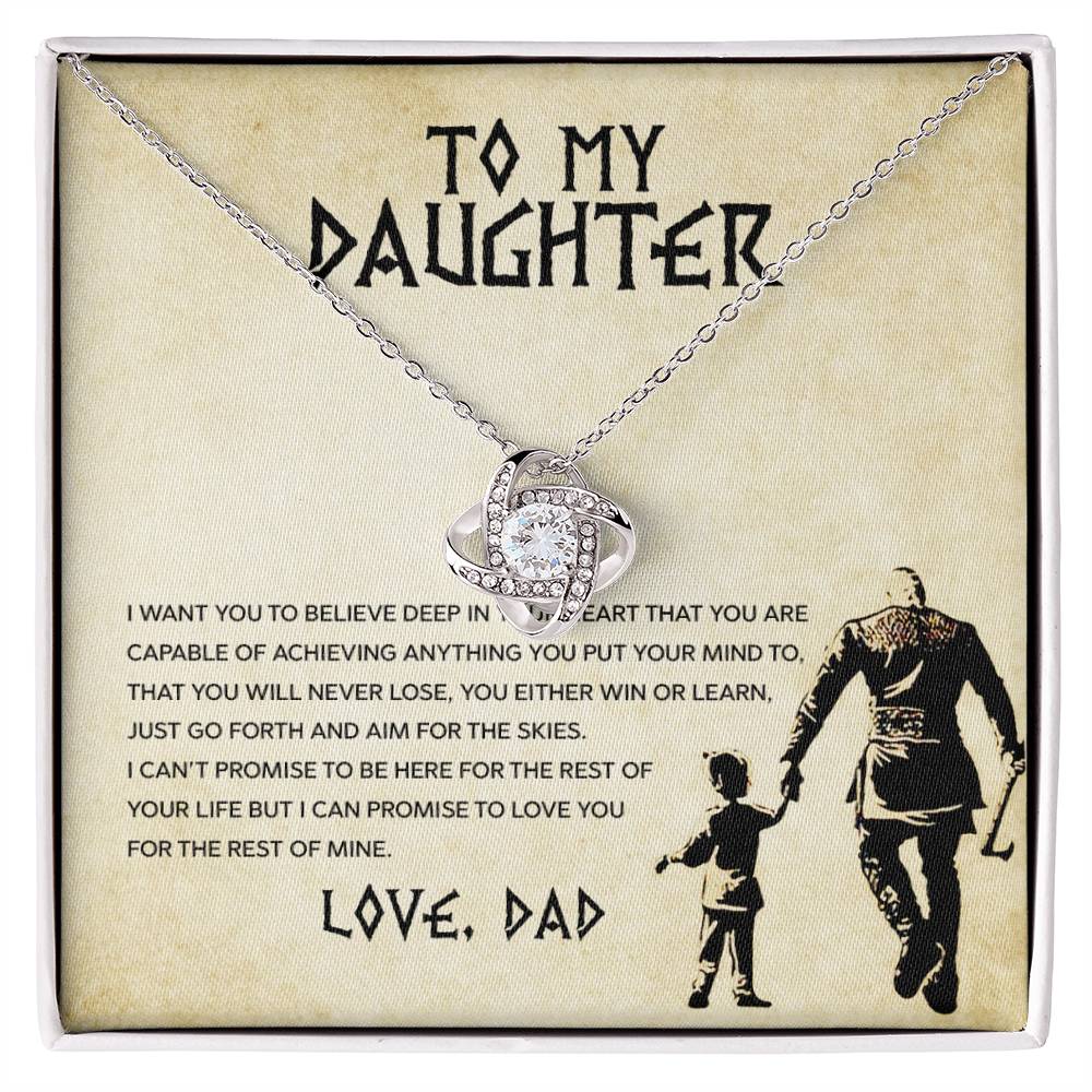 motivational necklace from dad to daughter