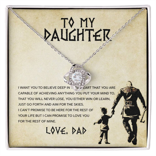 motivational necklace from dad to daughter