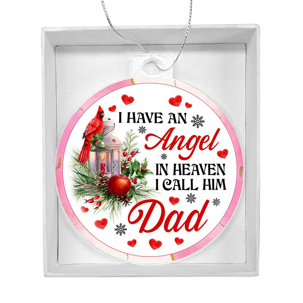 sympathy christmas ornament cardinal and lantern design
