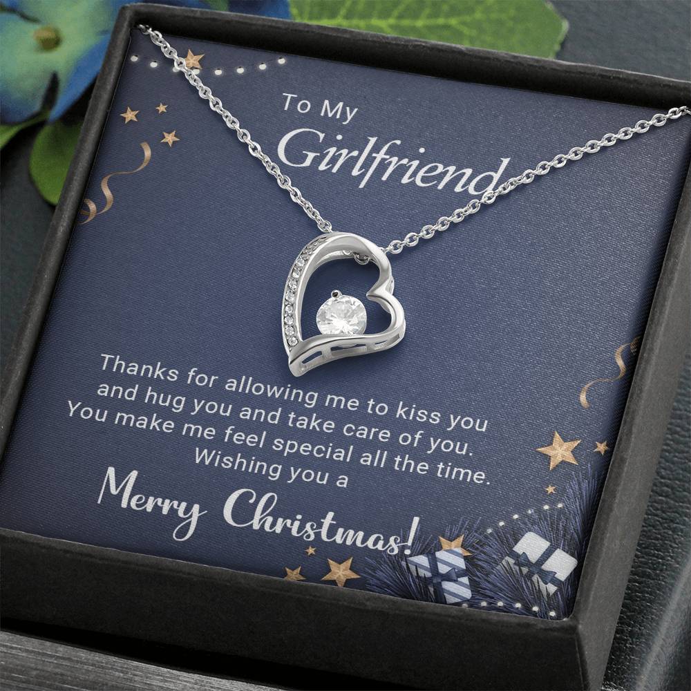 to my girlfriend forever love necklace keepsake