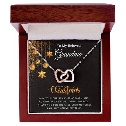 to my grandma interlocking hearts necklace holiday edition
