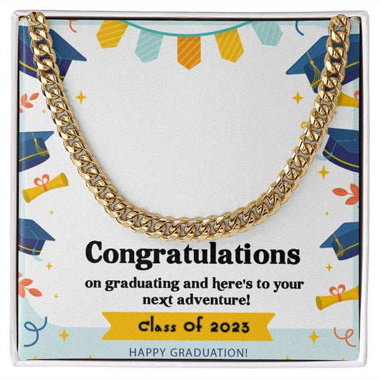 Cuban Linked Chain, Jewelry, Gift, Graduation, Congratulations
