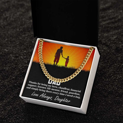 Cuban Linked Chain, Gift, Jewelry, Gift, Hero, Father, Dad