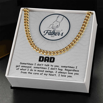 Cuban Linked Chain, Gift, Jewelry, Father's Day, Father, Dad