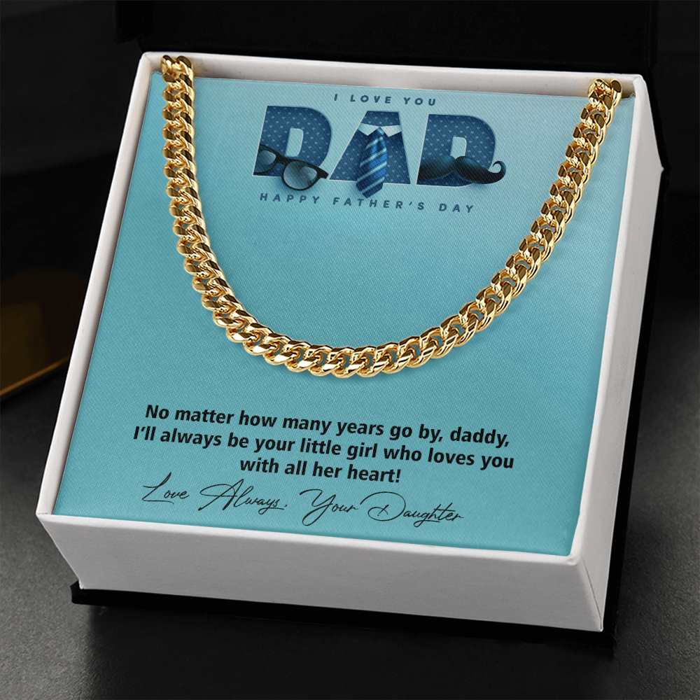 Cuban Linked Chain, Jewelry, Gift, Father's Day, Fathers Day, Father, Dad