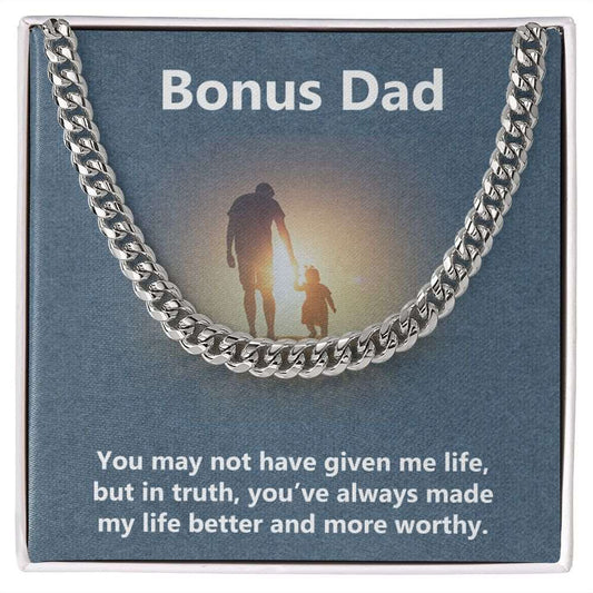 Cuban Linked Chain, Jewelry, Gift, Bonus Dad