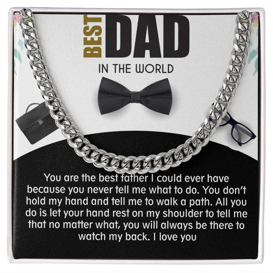 Cuban Linked Chain, Jewelry, Gift, Best Dad, Father's Day, Fathers Day, Father