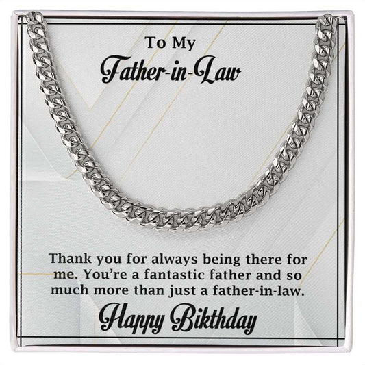 Cuban Linked Chain, Jewelry, Gift, Father-in-Law, Birthday
