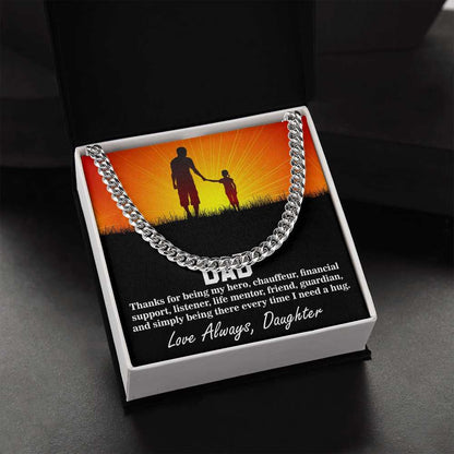 Cuban Linked Chain, Gift, Jewelry, Gift, Hero, Father, Dad