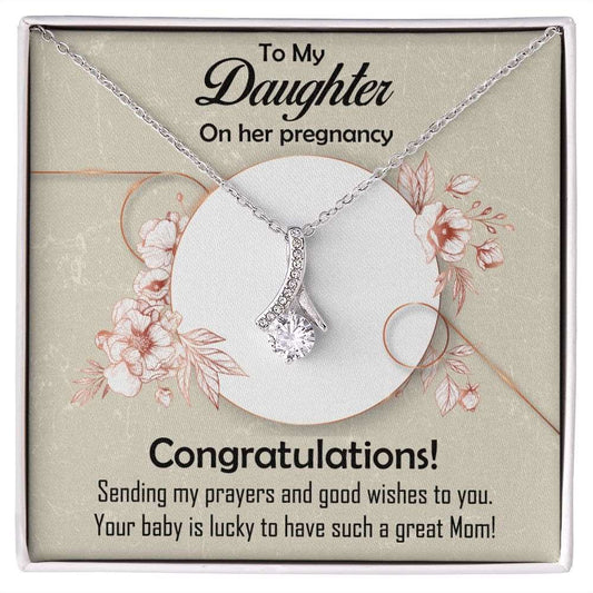 Alluring Beauty Necklace, Jewelry Gift, Daughter, Pregnancy, Congratulations