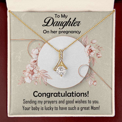 Alluring Beauty Necklace, Jewelry Gift, Daughter, Pregnancy, Congratulations