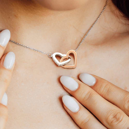 Christmas, Best Friend, I Love You, Interlocking Hearts Necklace, Jewelry Gift