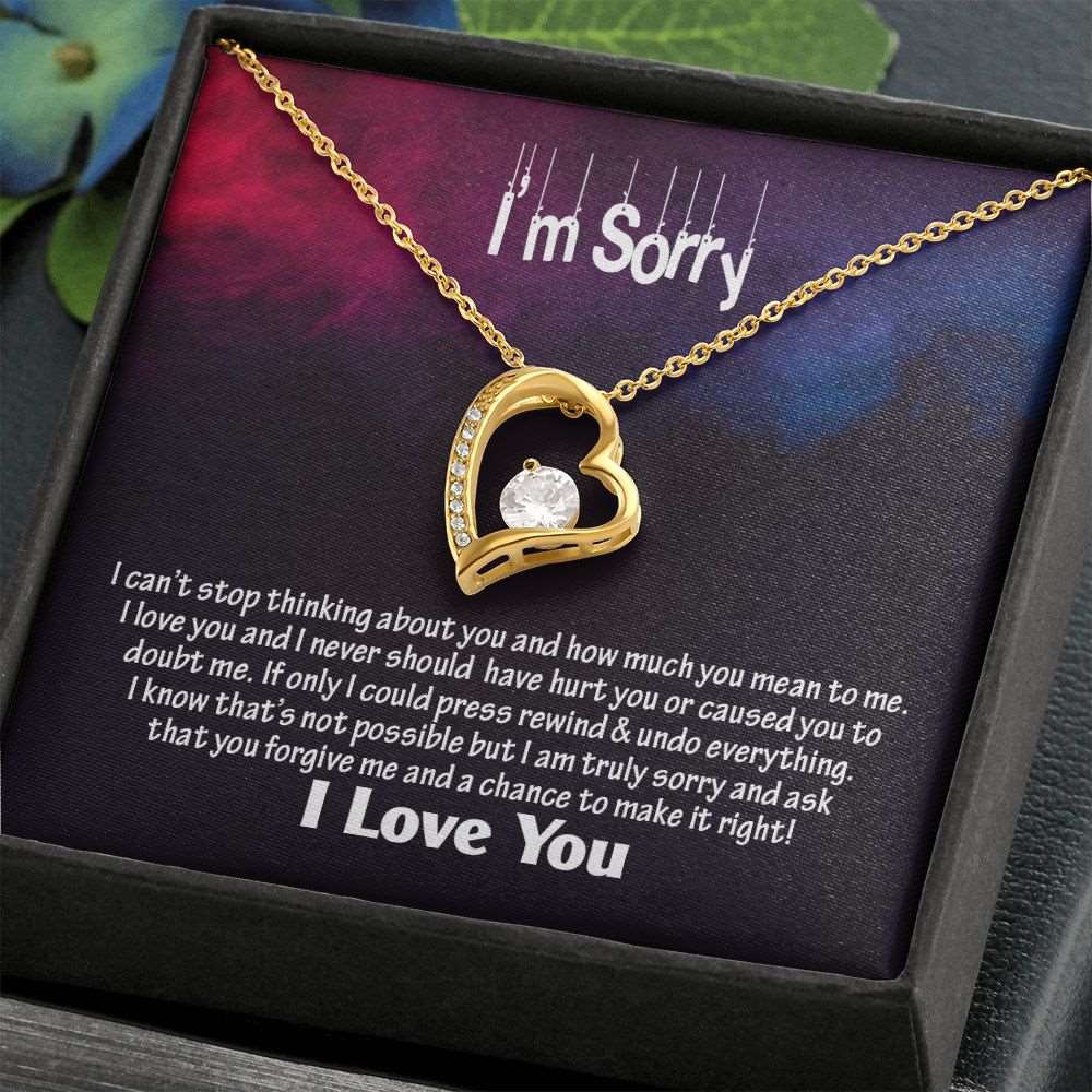 Am Sorry-I Love You, Forever Love Necklace, Jewelry, Gift