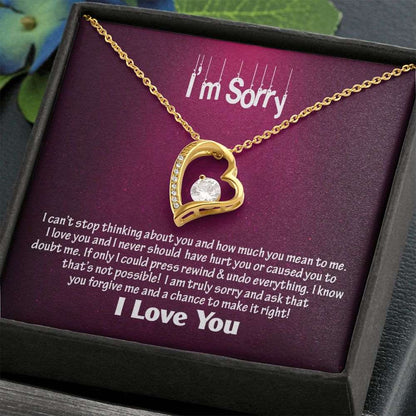 Am Sorry-I Love You, Forever Love Necklace, Jewelry, Gift