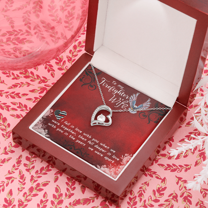To My Firefighter Wife, Forever Love Necklace, Jewelry Gift - YERTIZZ.COM