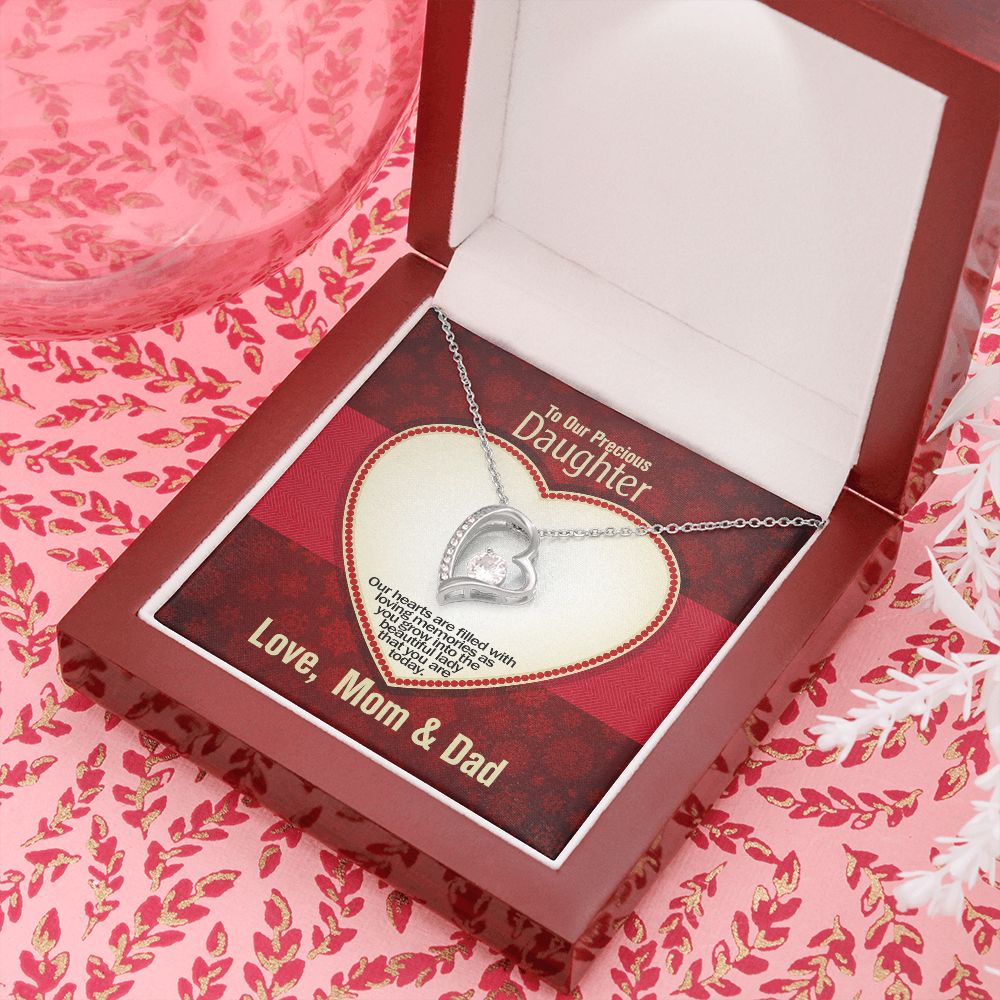 To Our Precious Daughter, Love Dad, Forever Love Necklace, Jewelry, Gift - YERTIZZ.COM
