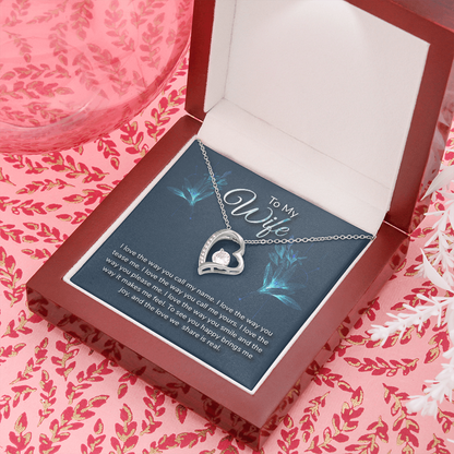 To Wife, Forever Love Necklace Gift - YERTIZZ.COM