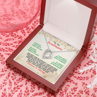 Christmas, Soulmate, Forever Always, Forever Love Necklace, Jewelry, Gift - YERTIZZ.COM
