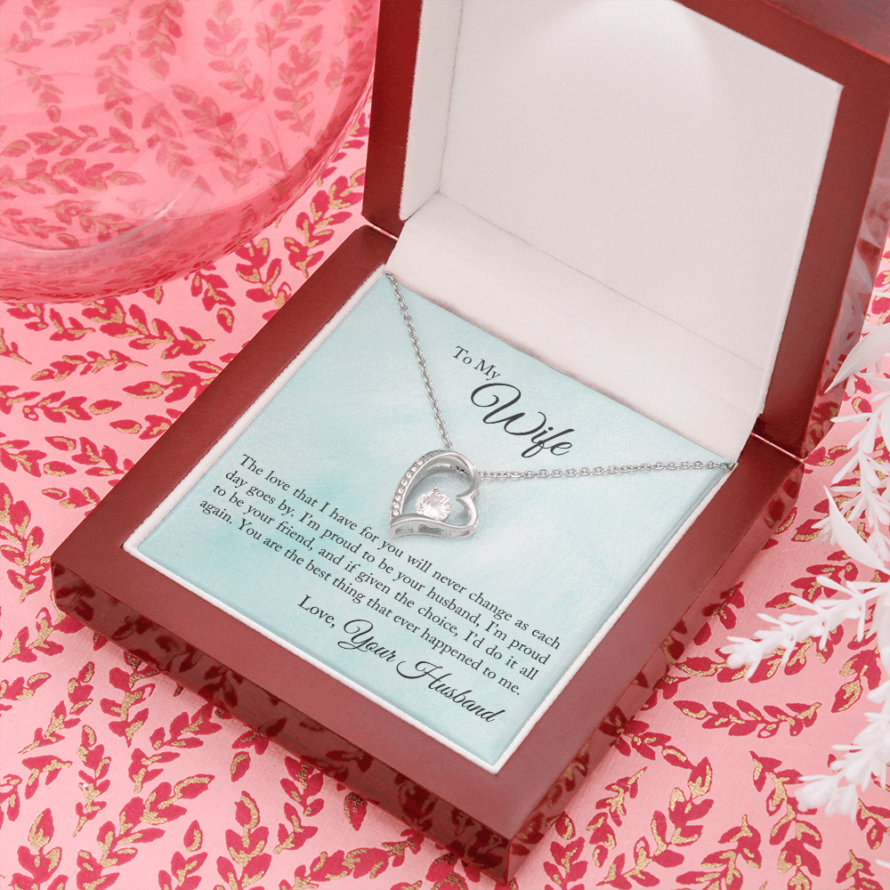 Forever Love Necklace Gift To My Wife, Jewelry - YERTIZZ.COM