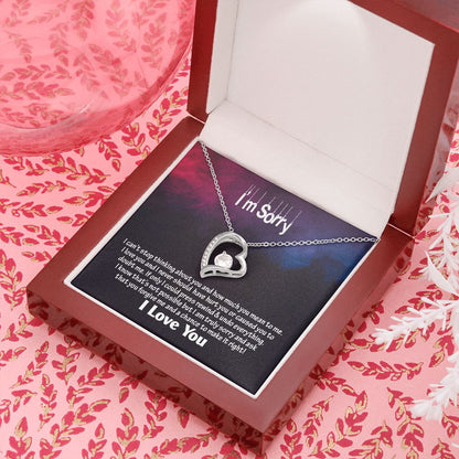 Am Sorry-I Love You, Forever Love Necklace, Jewelry, Gift - YERTIZZ.COM