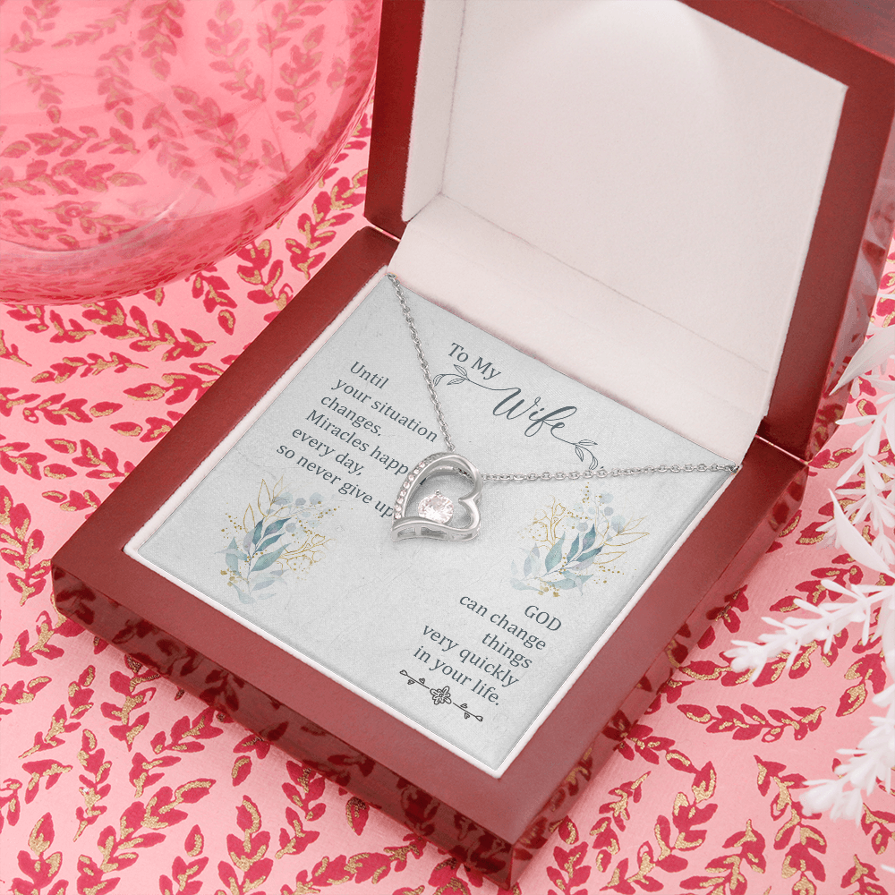 Forever Love Necklace, Gift, Jewelry, Wife, To Wife - YERTIZZ.COM