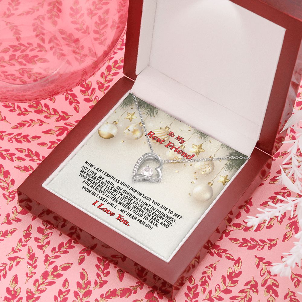 Christmas, Best Friend, I Love You, Forever Love Necklace, Jewelry, Gift - YERTIZZ.COM