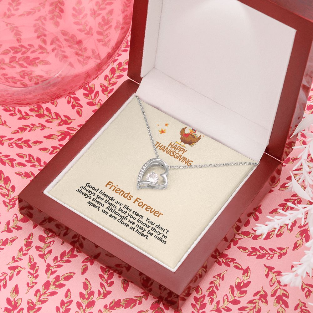 Happy Thanksgiving, Friends Forever, Forever Love Necklace, Jewelry, Gift - YERTIZZ.COM