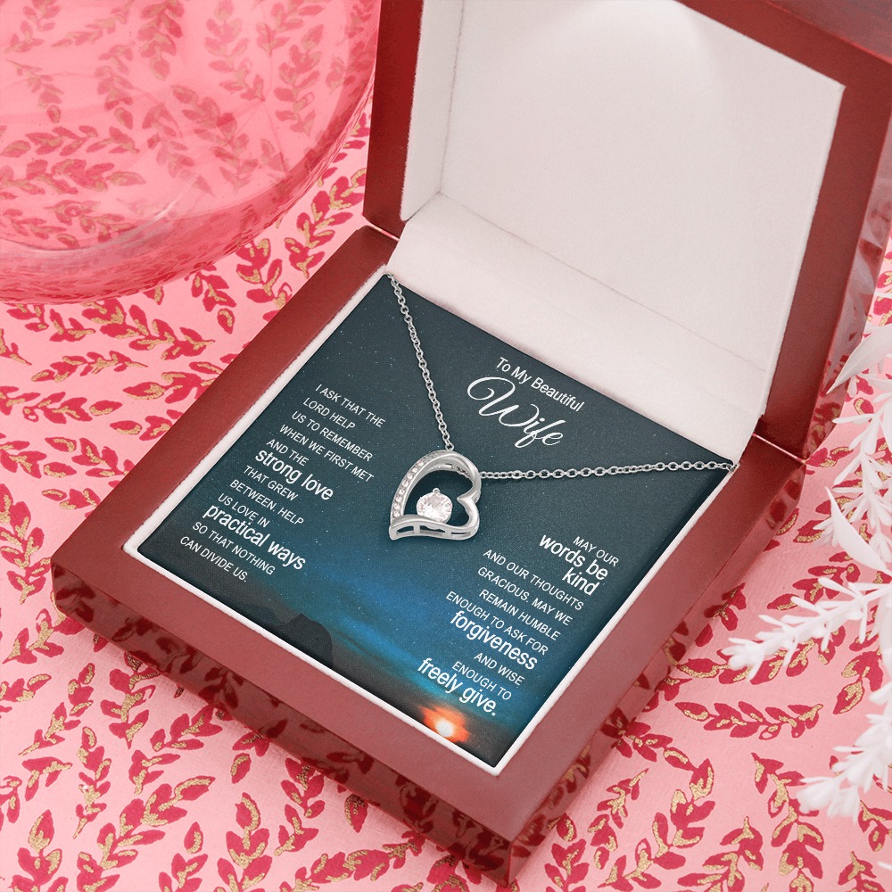 Forever Love Necklace, Gift, Jewelry, Wife, To Wife - YERTIZZ.COM