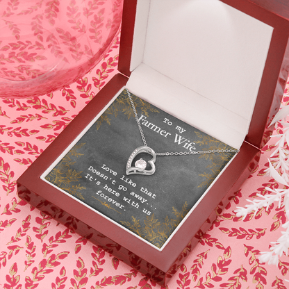 To My Farmer Wife, Forever Love Necklace, Jewelry Gift - YERTIZZ.COM