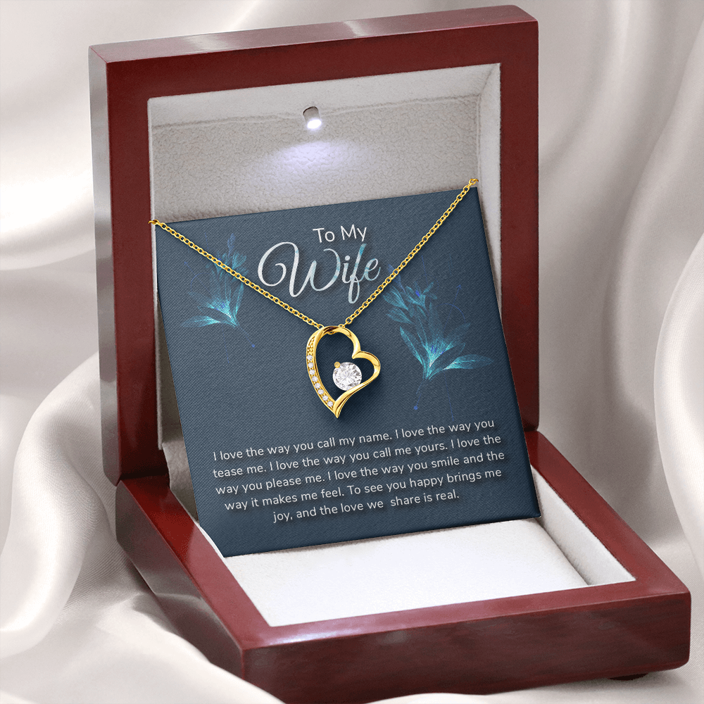 To Wife, Forever Love Necklace Gift - YERTIZZ.COM
