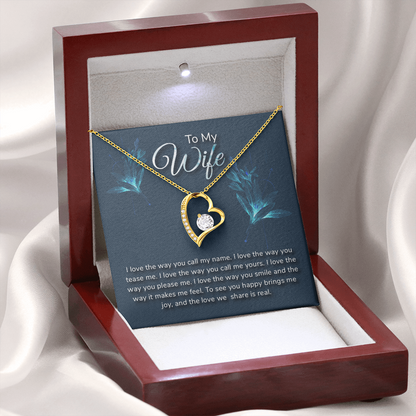 To Wife, Forever Love Necklace Gift - YERTIZZ.COM