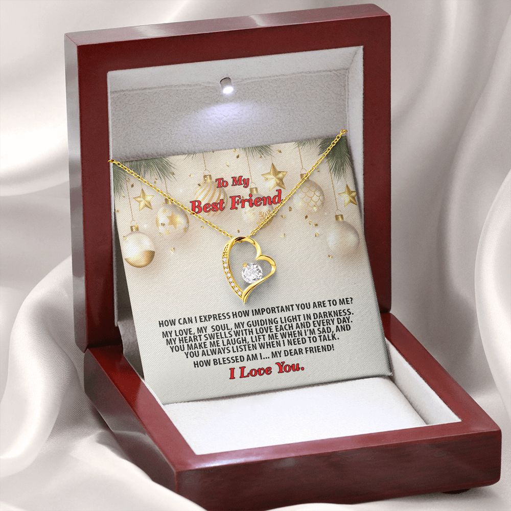 Christmas, Best Friend, I Love You, Forever Love Necklace, Jewelry, Gift - YERTIZZ.COM