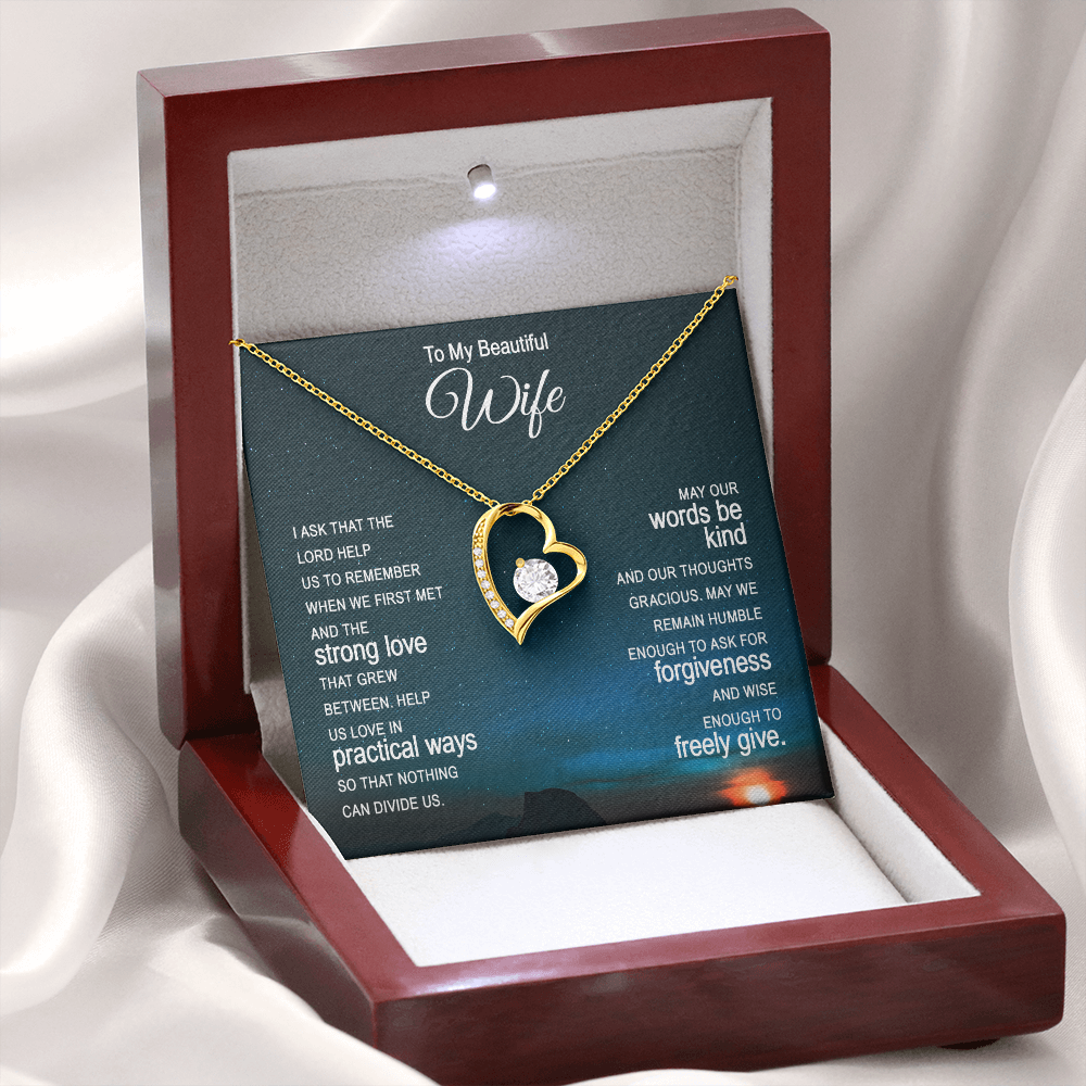 Forever Love Necklace, Gift, Jewelry, Wife, To Wife - YERTIZZ.COM