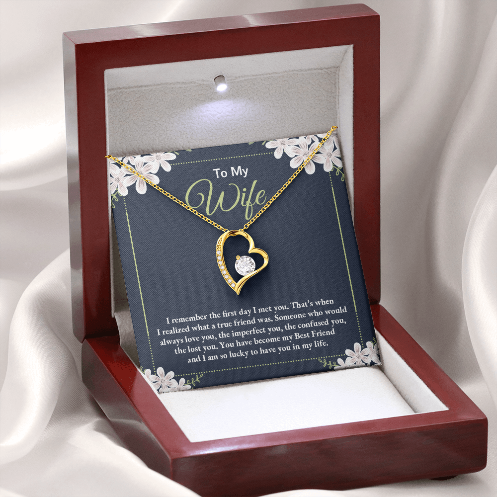 Forever Love Necklace To My Wife as Jewelry Gift - YERTIZZ.COM