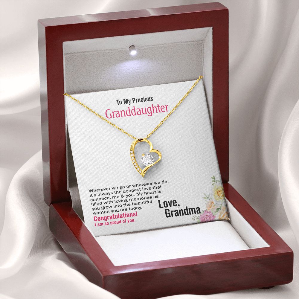 To Precious_Granddaughter, Love_Grandma, Jewelry Gift - YERTIZZ.COM