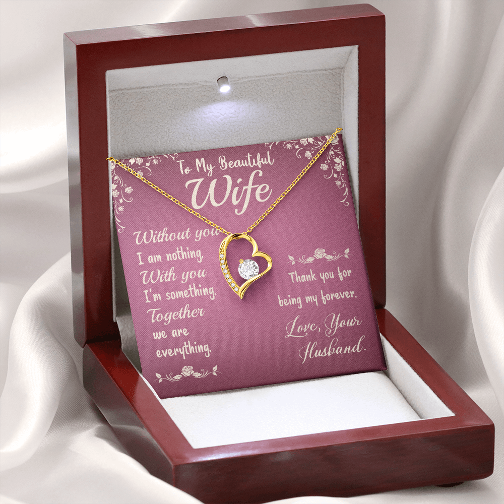Wife, To Wife, Forever Love Necklace, Gift, Jewelry - YERTIZZ.COM
