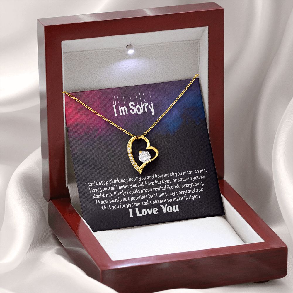 Am Sorry-I Love You, Forever Love Necklace, Jewelry, Gift - YERTIZZ.COM