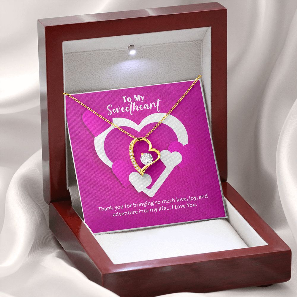 Forever Love Necklace, Valentines, Jewelry Gift, To My Sweetheart - YERTIZZ.COM