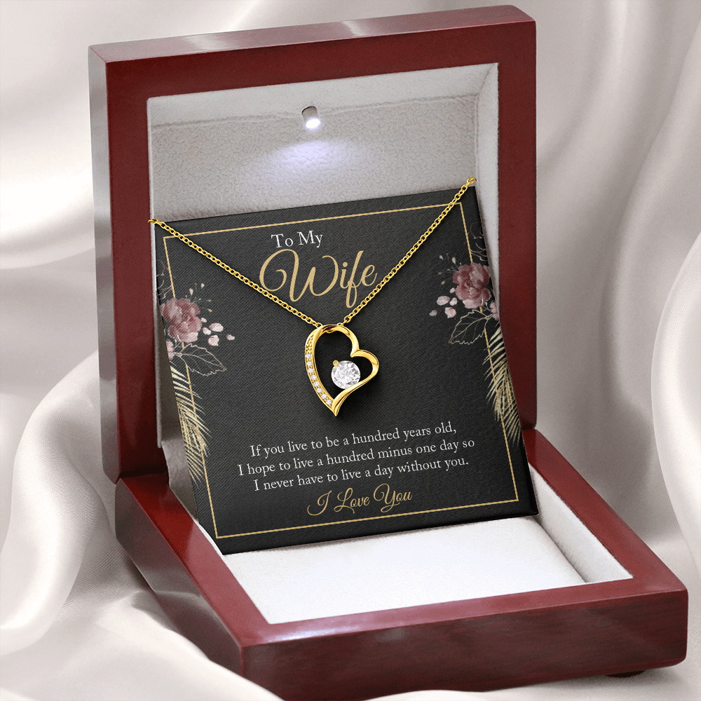 Forever Love Necklace To Wife, Gift, Jewelry - YERTIZZ.COM