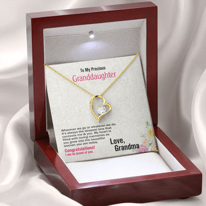 To Precious_Granddaughter, Love_Grandma, Jewelry Gift - YERTIZZ.COM