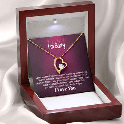 Am Sorry-I Love You, Forever Love Necklace, Jewelry, Gift - YERTIZZ.COM