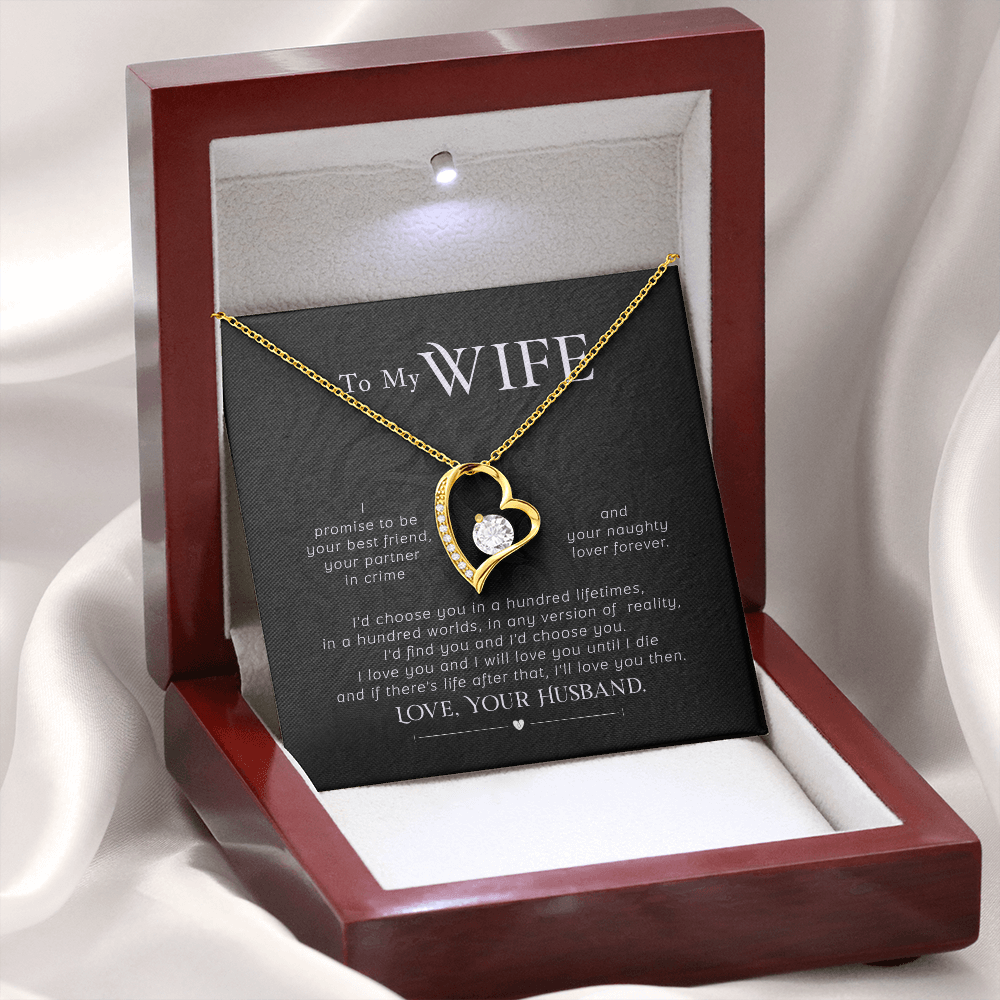 Jewelry Gift To my Wife, Forever Love Necklace - YERTIZZ.COM