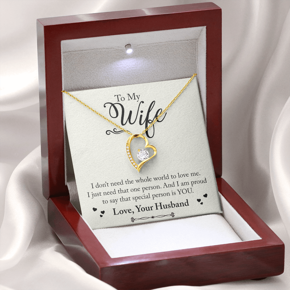 To My Wife, A Forever Love Necklace, Jewelry Gift - YERTIZZ.COM