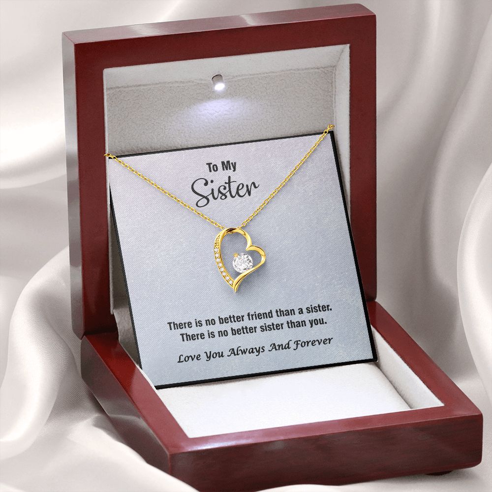 Forever Love Necklace, Valentines, Jewelry Gift, To My Sister - YERTIZZ.COM