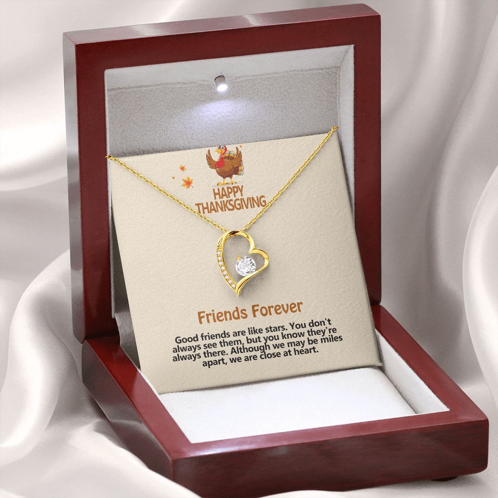 Happy Thanksgiving, Friends Forever, Forever Love Necklace, Jewelry, Gift - YERTIZZ.COM