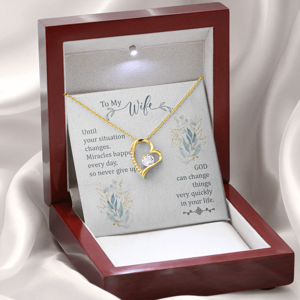 Forever Love Necklace, Gift, Jewelry, Wife, To Wife - YERTIZZ.COM