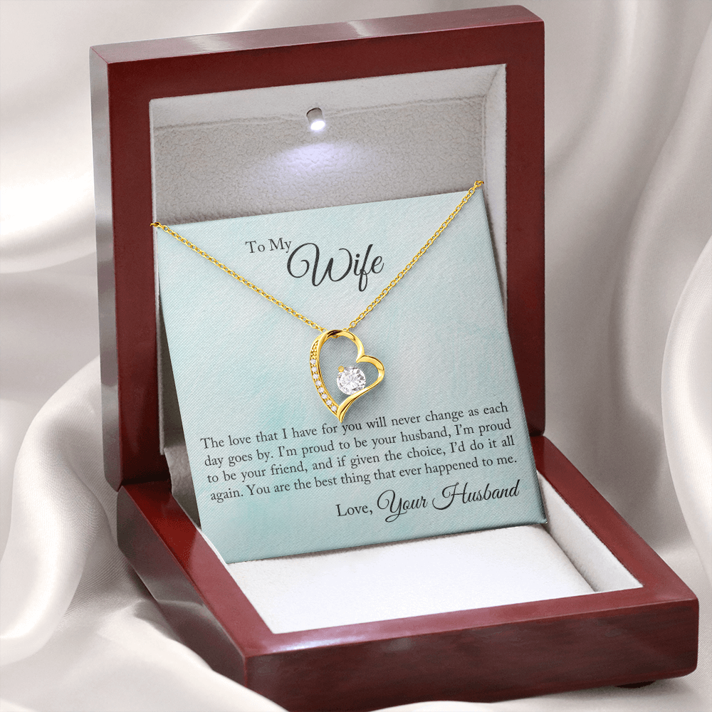 Forever Love Necklace Gift To My Wife, Jewelry - YERTIZZ.COM